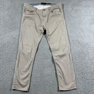 Massimo Dutti Chino Pants Mens Size 32 (fits 34X28) Beige Slim Fit